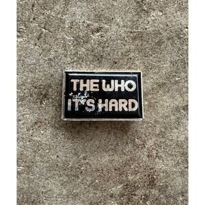 Vintage 1980s The Who 'Its Hard' British Rock Band Lapel Pin Made in England